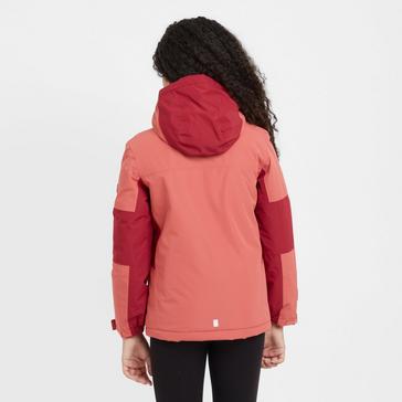Red Regatta Kids Beamz IV Waterproof Jacket Mineral Red Rumba