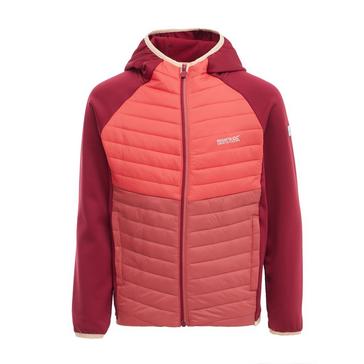 Red Regatta Kids Kielder Hybrid VIII Jacket Rumba Red Sky