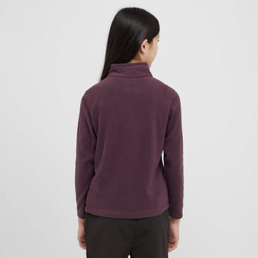 Purple Regatta Kids Hot Shot II Half Zip Fleece Deep Plum