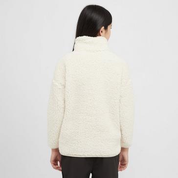 Cream Regatta Kids Kaliza Half Zip Fleece Light Vanilla