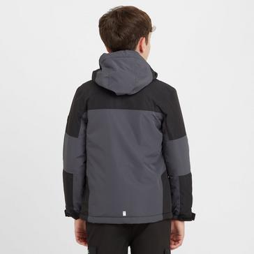 Grey Regatta Kids Beamz IV Waterproof Jacket Seal Grey Black