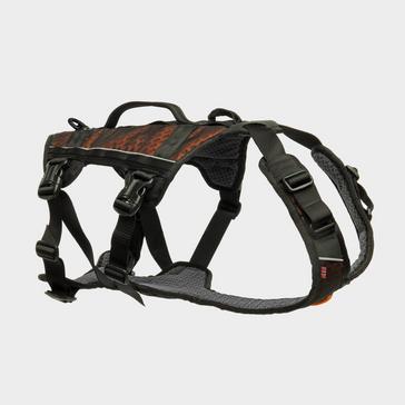 Black Non-Stop Dogwear Rock Harness Long Black/Orange