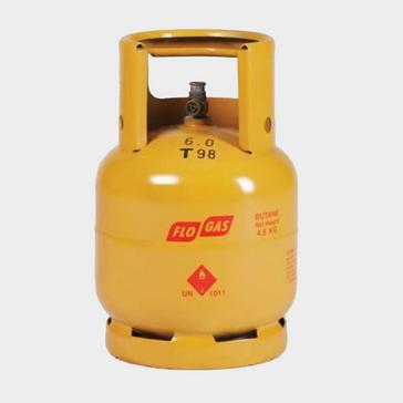 Yellow Flogas 4.5kg Butane Gas Cylinder Refill