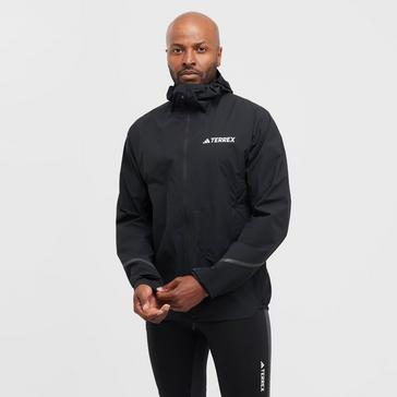 Black adidas Terrex Men’s Xperior RAIN.RDY Jacket