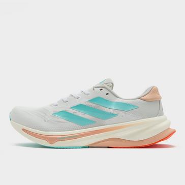 White adidas Women's Supernova Solution 2.0 Running Shoes