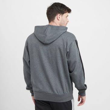 Grey adidas Men’s Essentials 3-Stripes Fleece Hoodie