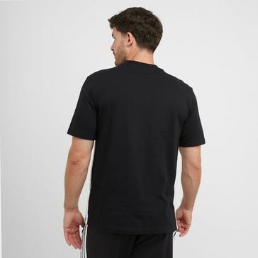 Black adidas Men’s Essentials 3-Stripes Single Jersey T-Shirt