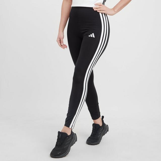 adidas Women's Essentials 3-Stripes Cotton Leggings GO Outdoors