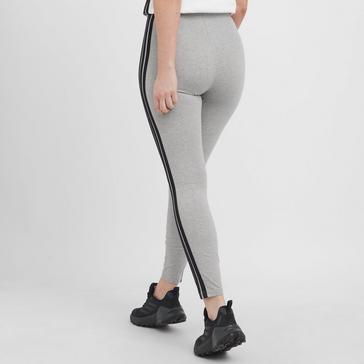 Grey adidas Women’s Essentials 3-Stripes Cotton Leggings