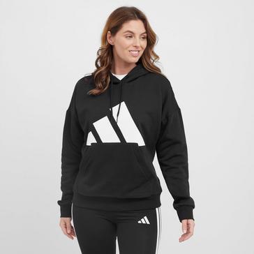 Black adidas Women’s Essentials Big Logo Fleece Hoodie