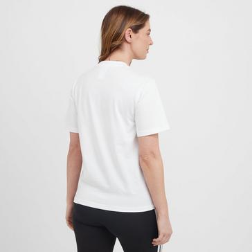 White adidas Women's Essentials 3-Stripes Cotton T-Shirt