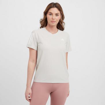 Beige adidas Women's Own The Run T-Shirt