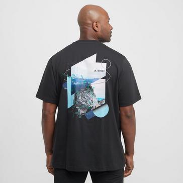 Black adidas Terrex Men's Back Graphic T-Shirt