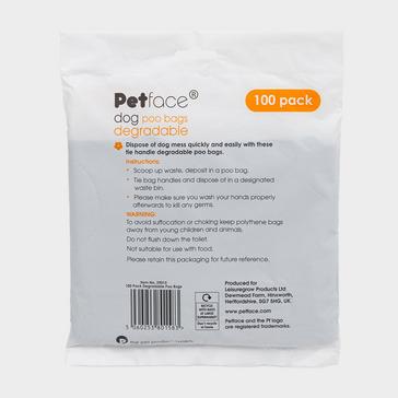 Black Petface 100 Pack Degradable Poop Bags