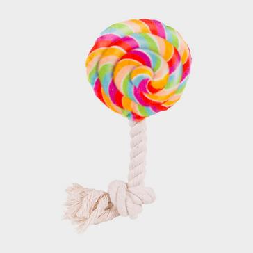 Multi Petface Lilly Lollipop Plush & Rope Dog Toy
