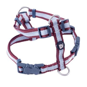 Multi Petface Dog Harness Ox Blood Stripe M