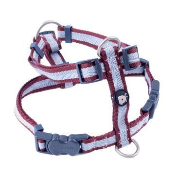 Multi Petface Dog Harness Ox Blood Stripe L