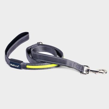 Yellow Petface Reflective Flashing Dog Lead Yellow