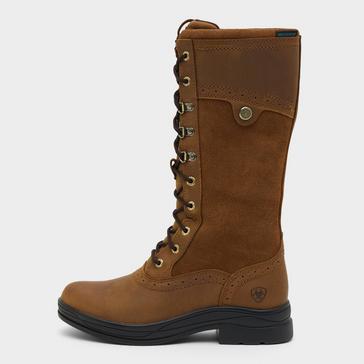Brown Ariat Womens Wythburn II Waterproof Boots Weathered Brown
