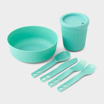 Green Sea To Summit Passage 1 Person Dinnerware 6 Piece Set 