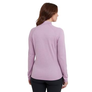 Purple Montane Women's Dart Zip Neck T-Shirt