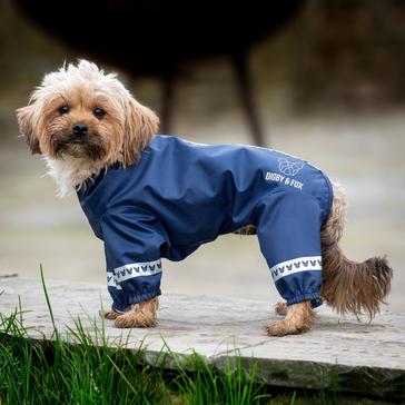 Blue Digby & Fox Cover-All Dog Coat Navy