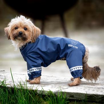Blue Digby & Fox Cover-All Dog Coat Navy