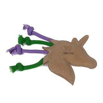 Multi Digby & Fox Leather Unicorn Toy