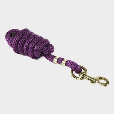 Purple Shires Topaz Leadrope Purple/Lime/Pink