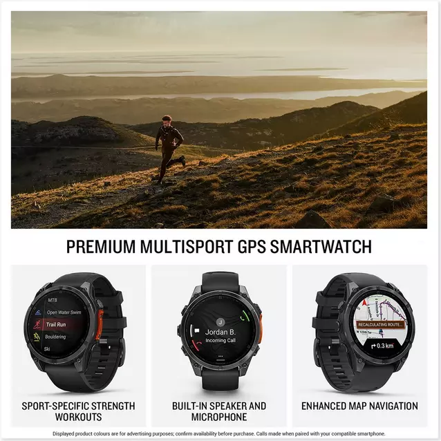 Garmin fenix® AMOLED Sapphire Edition 47mm GPS Smartwatch GO
