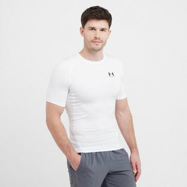 White Under Armour Men's HeatGear® Short Sleeve T-Shirt