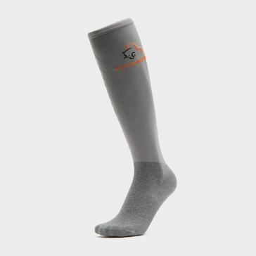 Grey Comodo Adults Silicone Grip Socks Grey