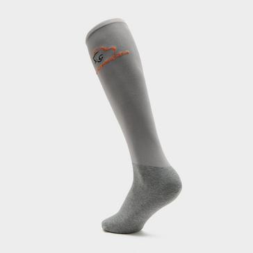 Grey Comodo Adults Silicone Grip Socks Grey