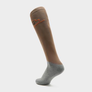 Beige Comodo Adults Silicone Grip Socks Beige