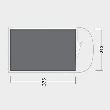 Grey Outwell Oregon 4 Footprint