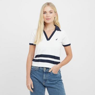 White Nautica Competition Women’s Sedum Polo Shirt