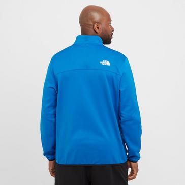 Blue The North Face Men's Crest 1/4 Zip Fleece
