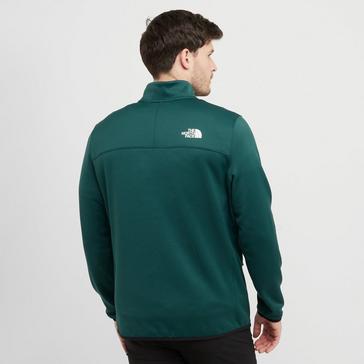 Green The North Face Men's Crest Full-Zip Fleece