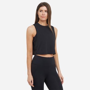 Black SWEATY BETTY Women’s Breathe Easy Crop Muscle Vest