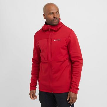 Red Montane Men's Fury XT Hooded Fleece Jacket