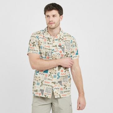 Beige Columbia Men's Pine Canyon™ Printed Short Sleeve Shirt