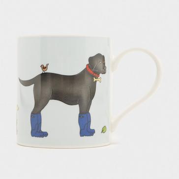 Multi Platinum Fine China Mug Black Labrador