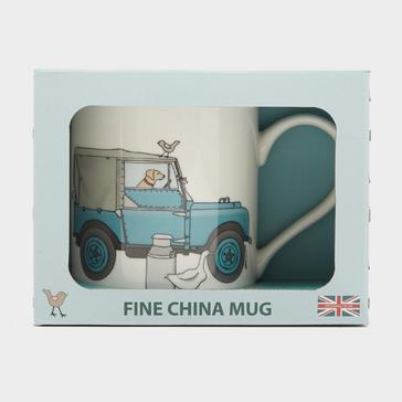 Multi Platinum Fine China Mug Landrover