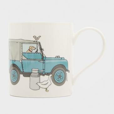 Multi Platinum Fine China Mug Landrover