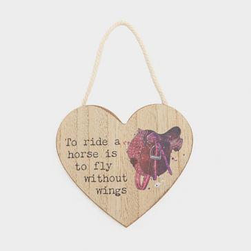 Multi Platinum Small Heart Plaque