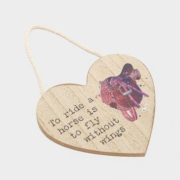 Multi Platinum Small Heart Plaque