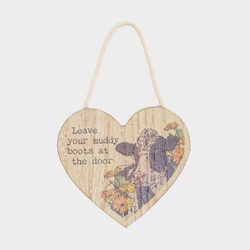 Multi Platinum Small Heart Plaque