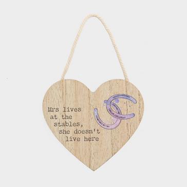 Multi Platinum Small Heart Plaque