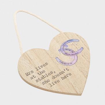 Multi Platinum Small Heart Plaque