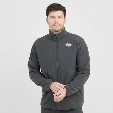 Grey The North Face Men's Glacier Full-Zip Fleece